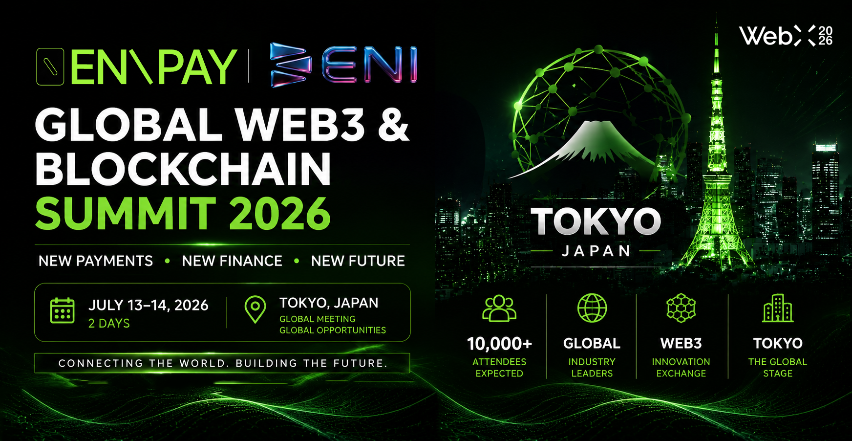 ENIPAY to Participate in Global Web3 & Blockchain Summit in Tokyo on July 13–14